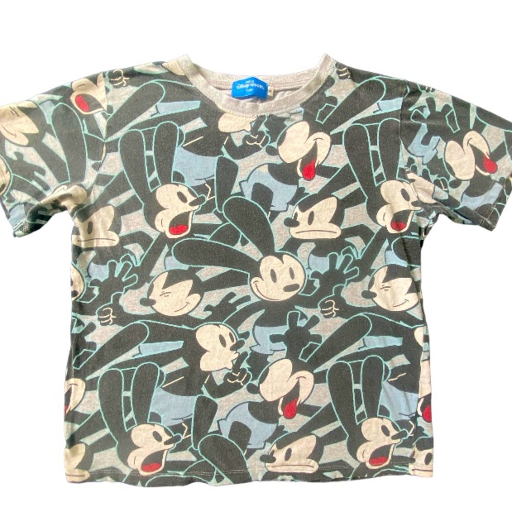 Vintage AOP Tokyo Disneyland Resort Oswald The Lucky Rabbit Shirt